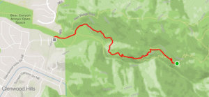 Strava image of Embudito Trail