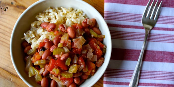 High fiber recipe for beans and rice