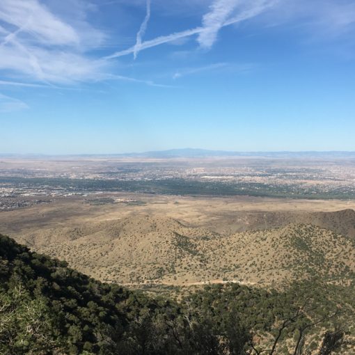View to the west from the La Luz Trail
