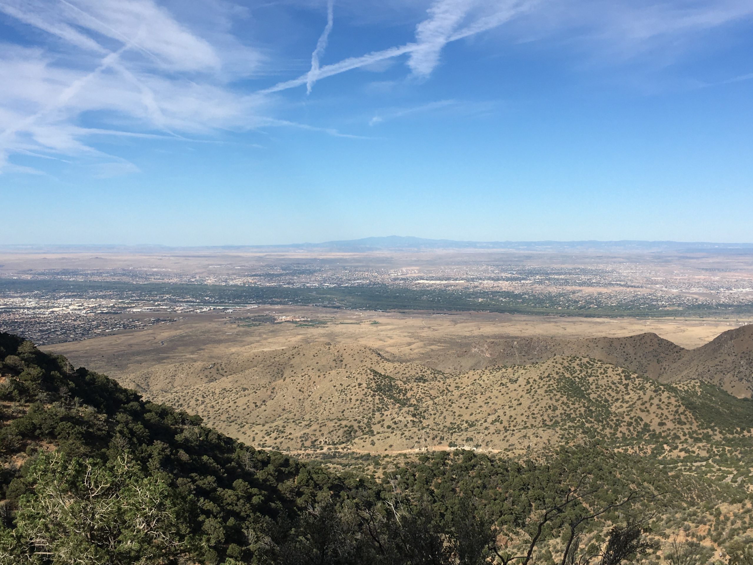 View to the west from the La Luz Trail