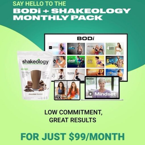 BODi + Shakeology Monthly Pack