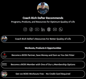 Coach Rich Dafter Recommends