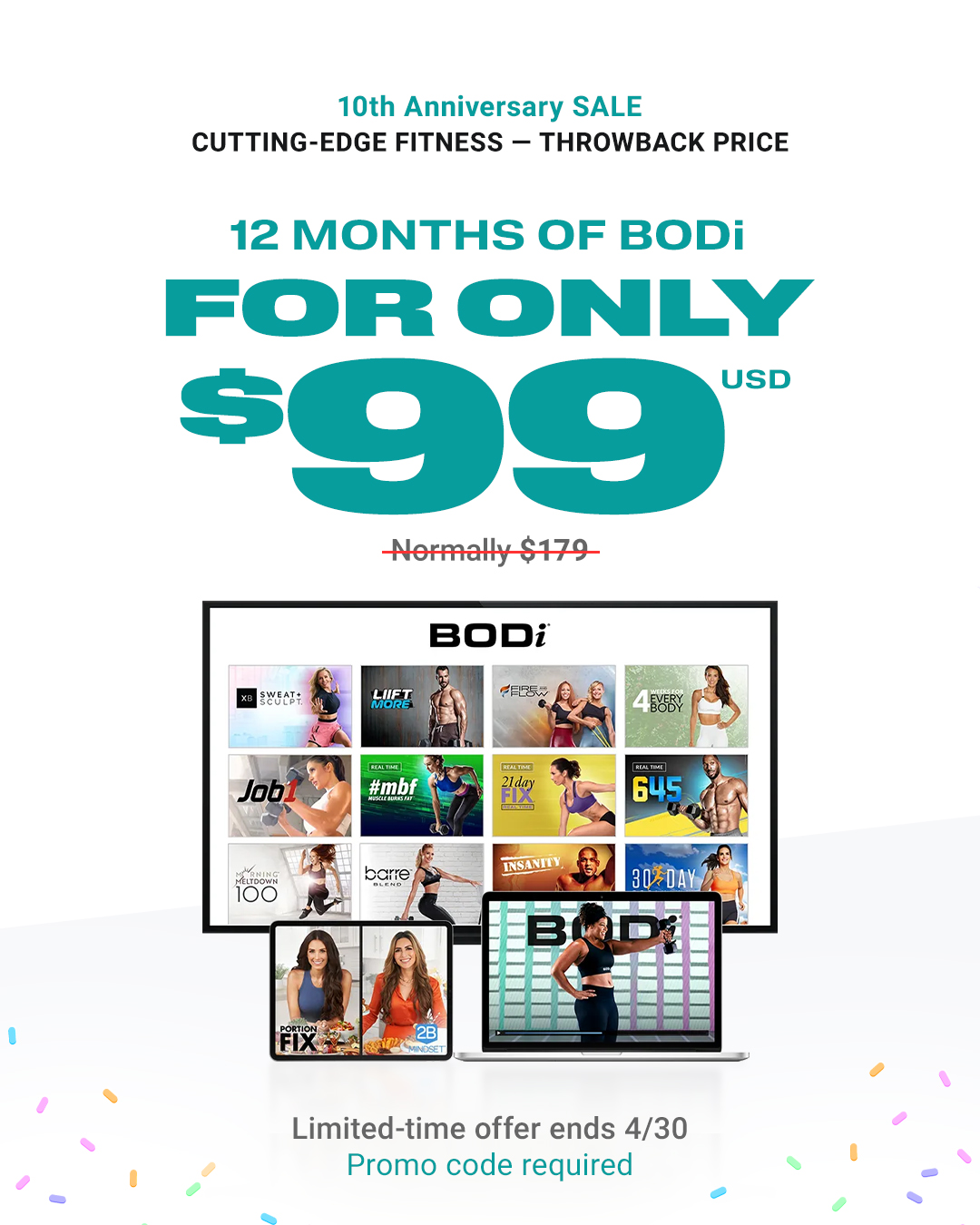 BODi Annual Membership $99.00 Promotion