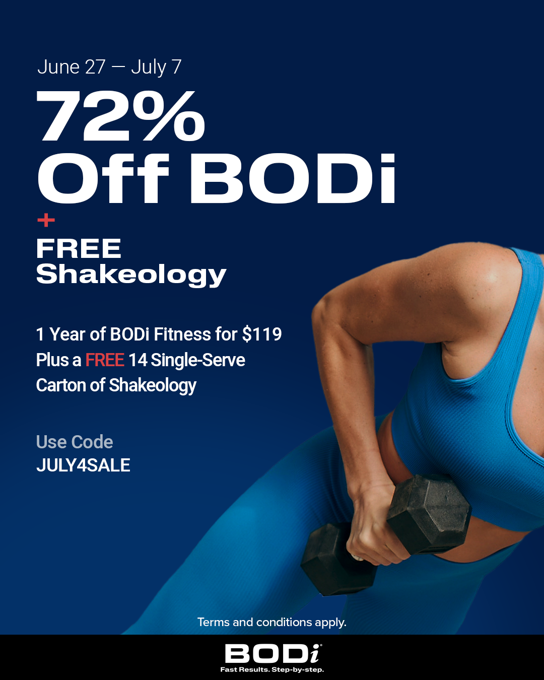 4th of July Sale - 72% Off