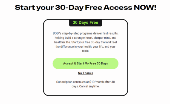 30-Day BODi Free Trial