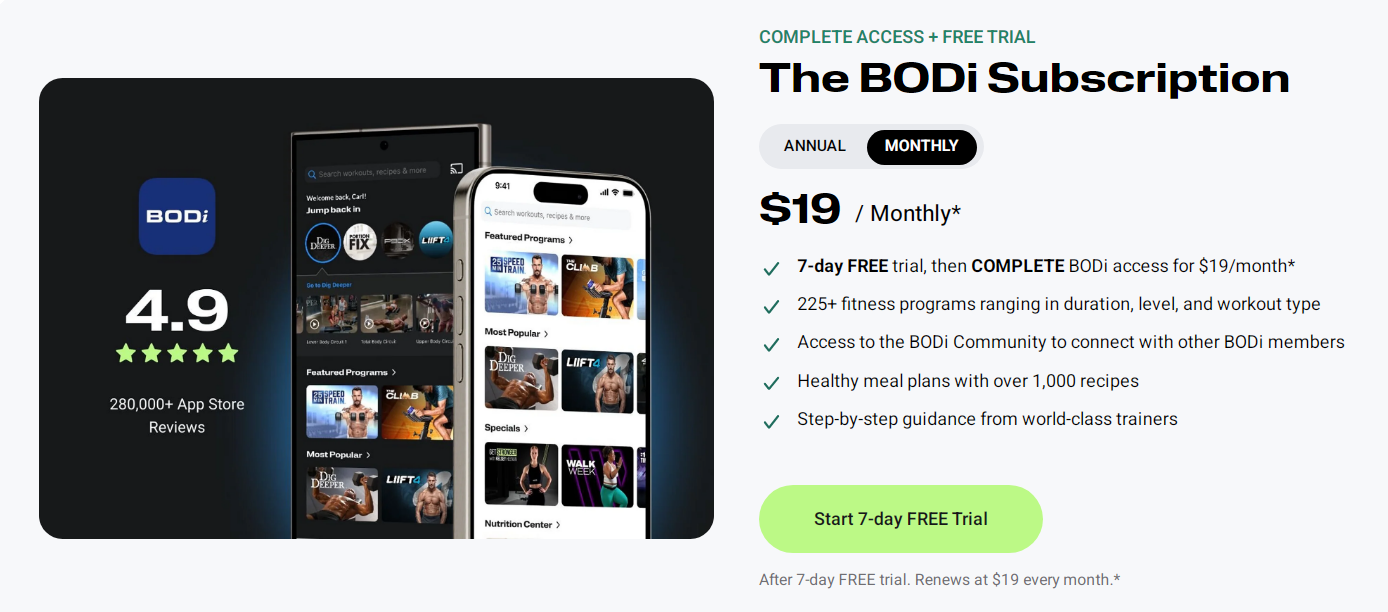 BODi 7-Day Free Trial
