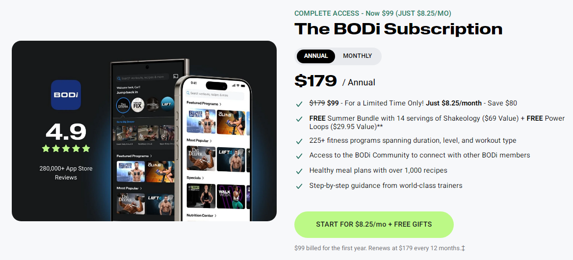BODi Annual Subscription