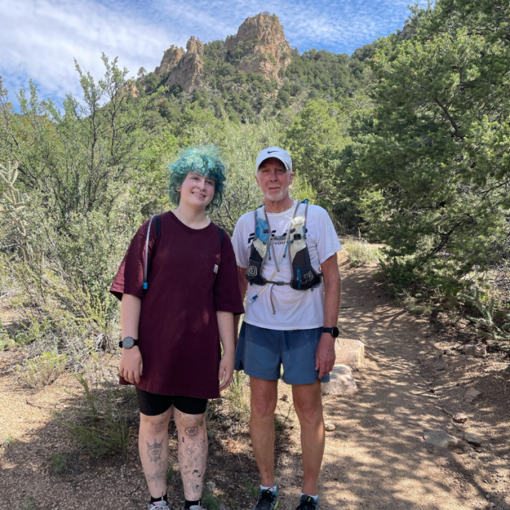 Daughter Grace & Dad - Piedra Lisa Trail