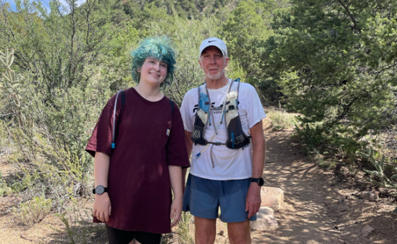 Daughter Grace & Dad - Piedra Lisa Trail