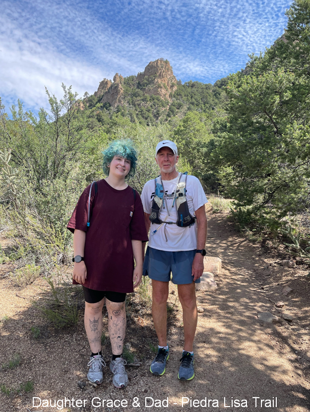 Daughter Grace & Dad - Piedra Lisa Trail
