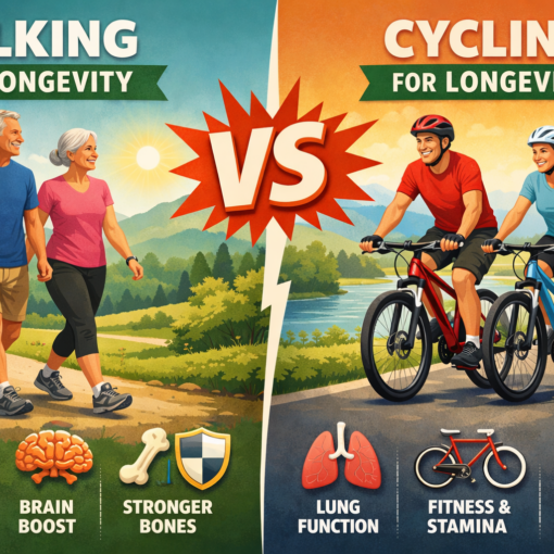 Walking Versus Bicycling for Longevity