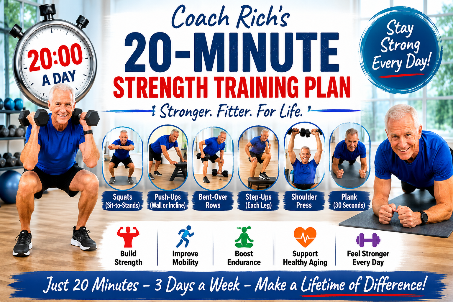 Coach Rich Dafter's 20-Minute Strength Training Plan