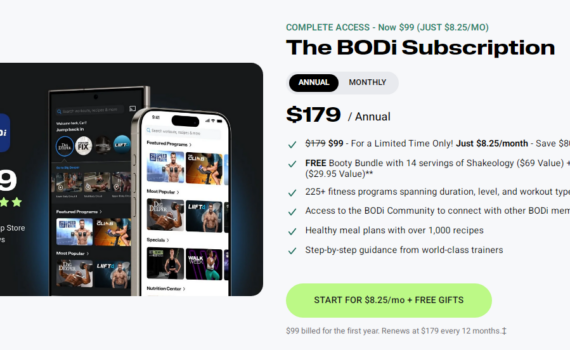 BODi Booty Boost Annual Subscription