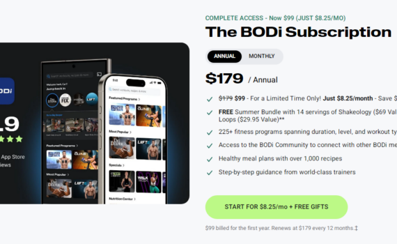 BODi Annual Membership with the Free Summer Bundle