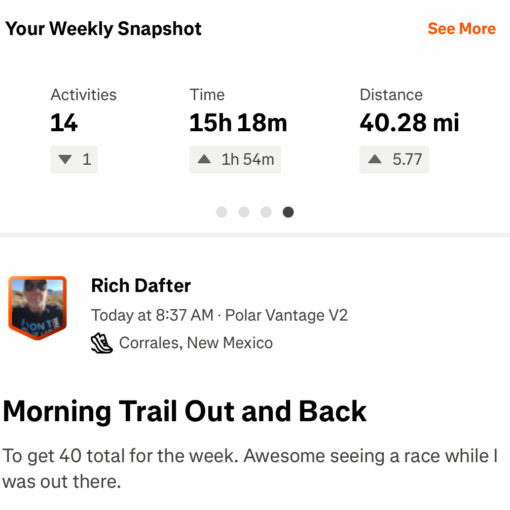 40 Miles in a Week at 75