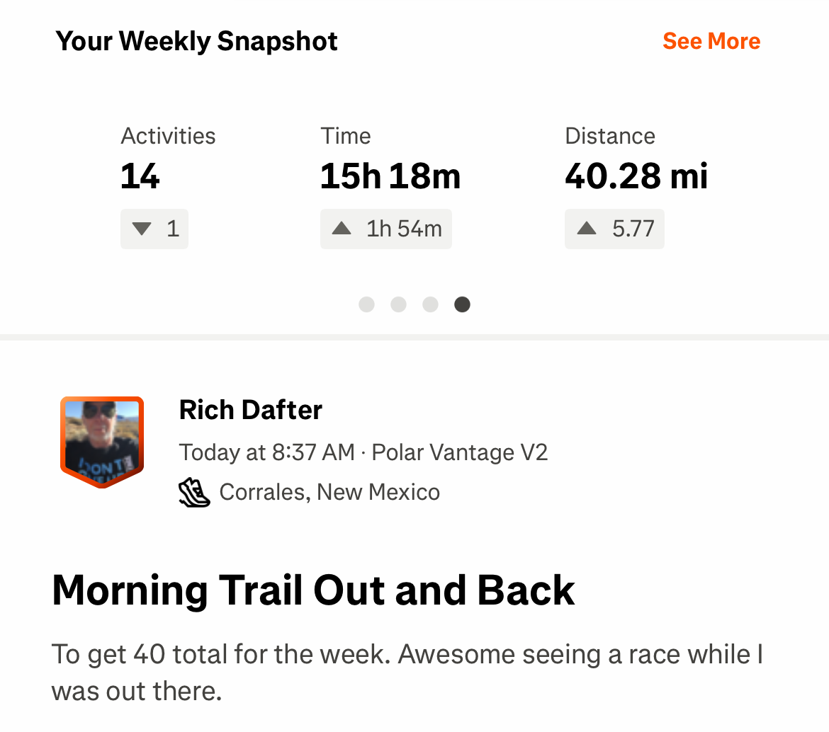 40 Miles in a Week at 75