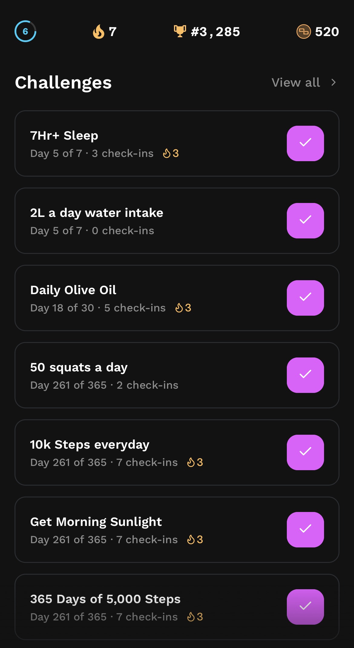 Don't Die Challenges