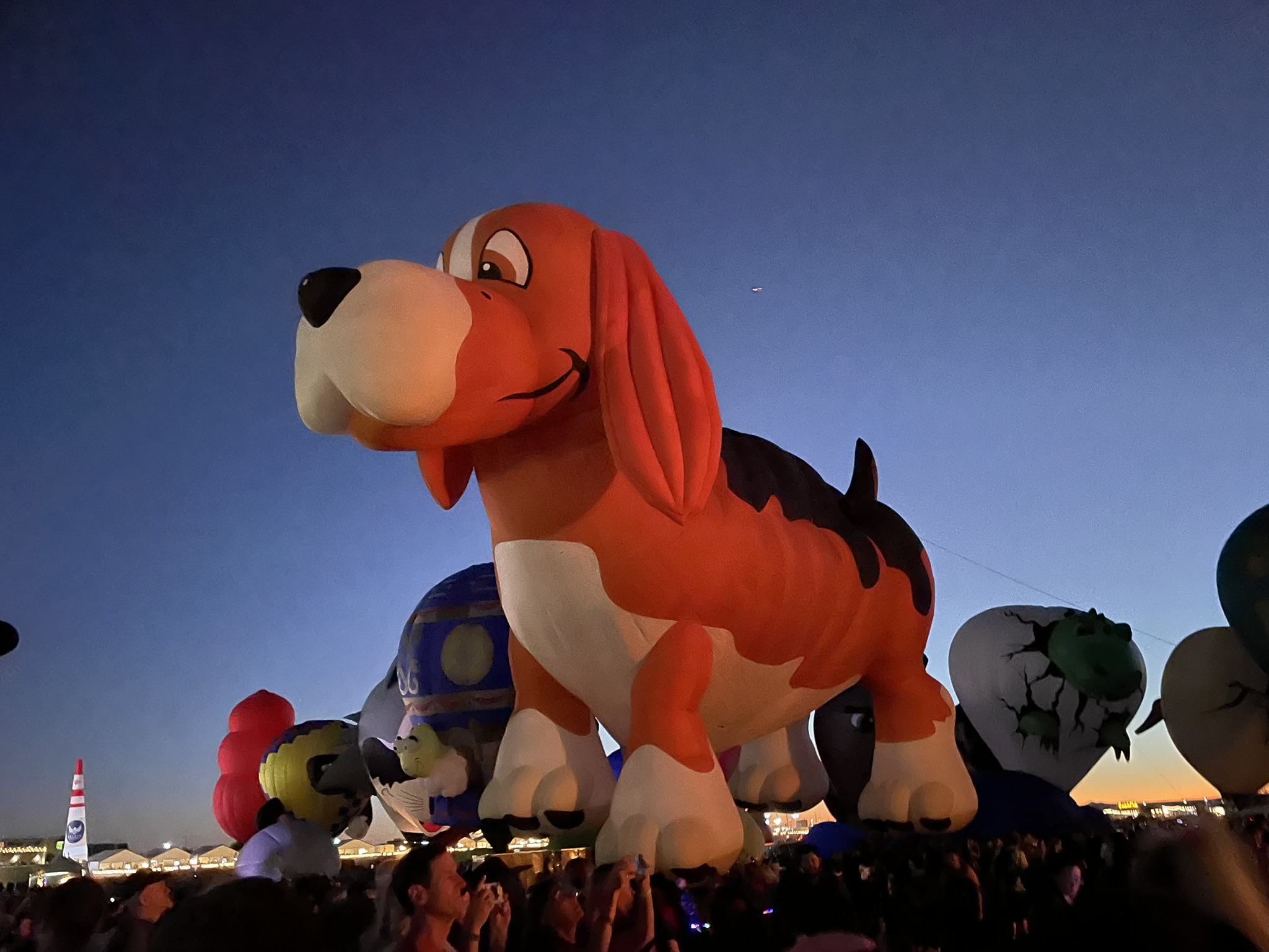 Giant beagle special shapes balloon at the Albuquerque International Balloon Fiesta, October 2026