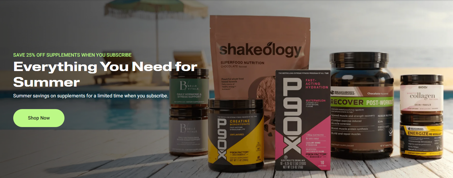 Save 25% on BODi Supplements