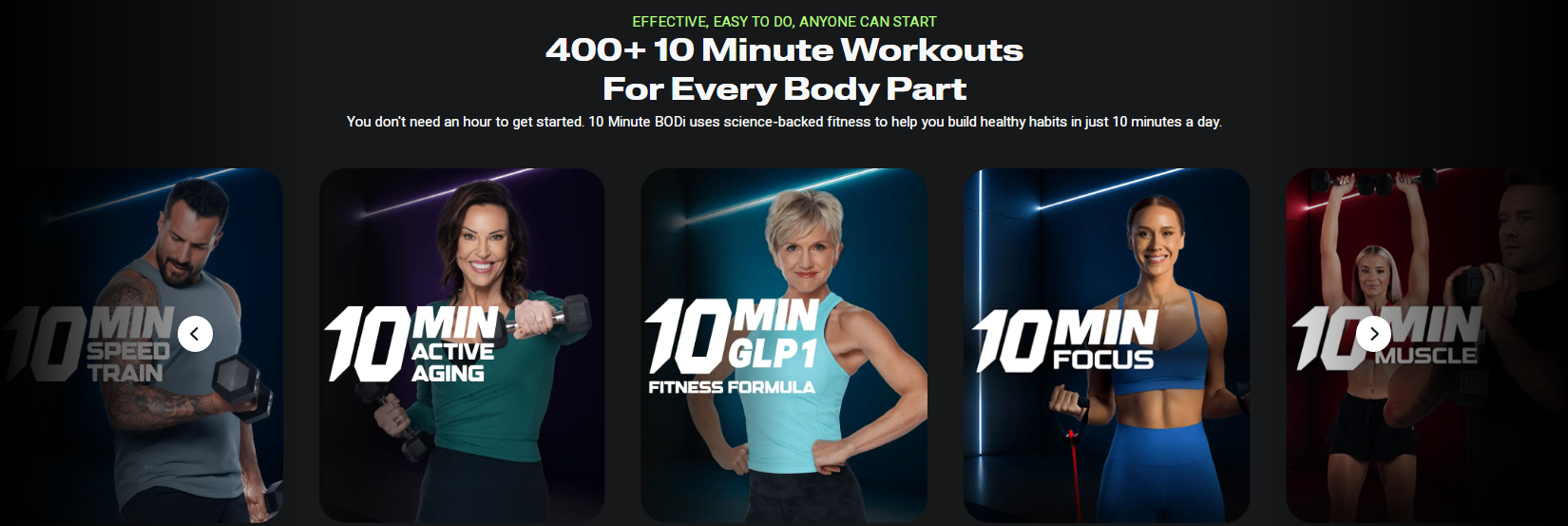 10 Minute BODi is Just $10.00 a Month