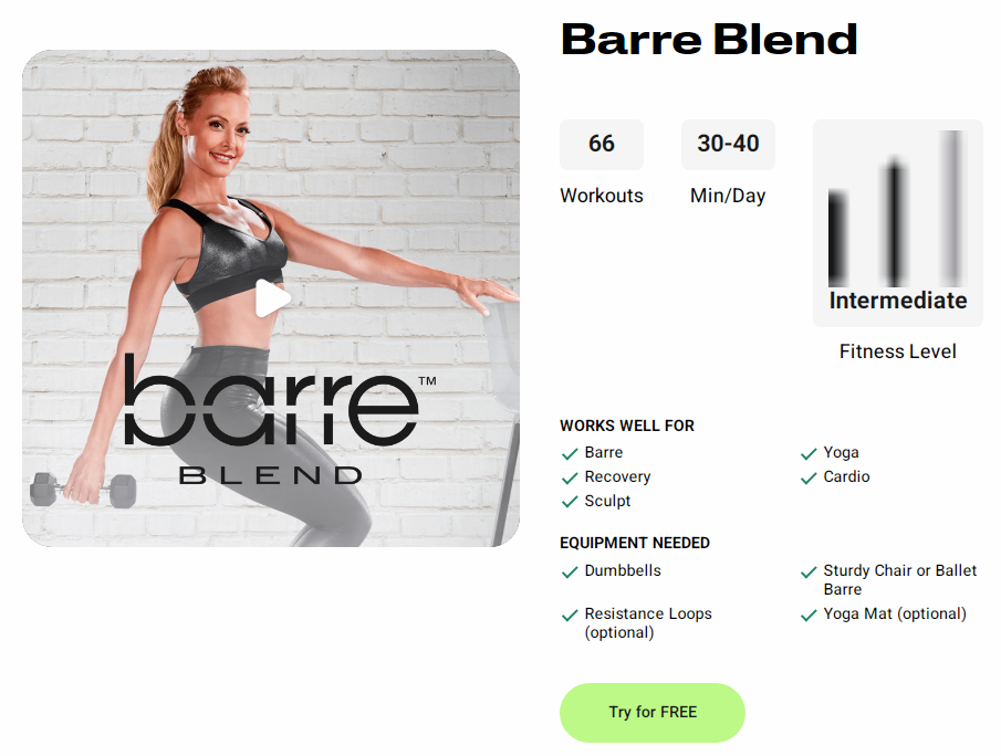 Barre Blend