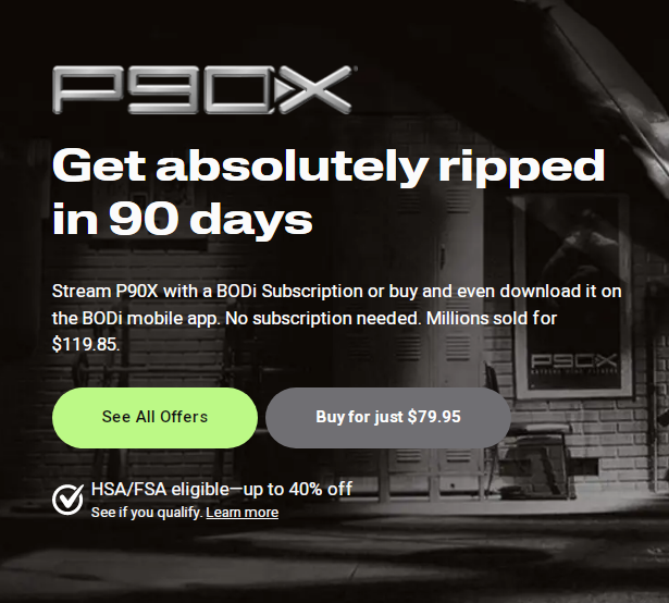 P90X - Own It for Just $79.95