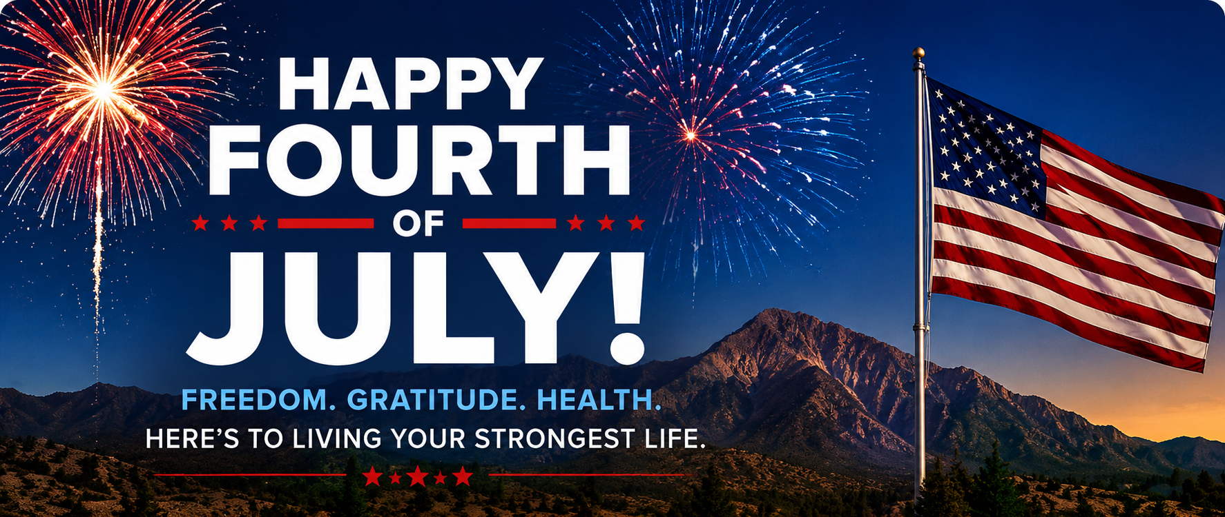 Happy Fourth of July from Rich Dafter and  Howtobefit.com in Albuquerque, New Mexico