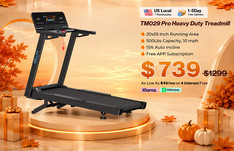 WellFit TM029 Pro Heavy Duty Treadmill - $739, regularly $1299